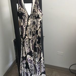 Multi color printed maxi dress